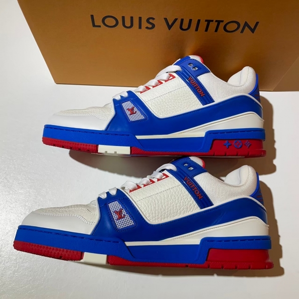 Louis Vuitton  藍白紅底運動鞋