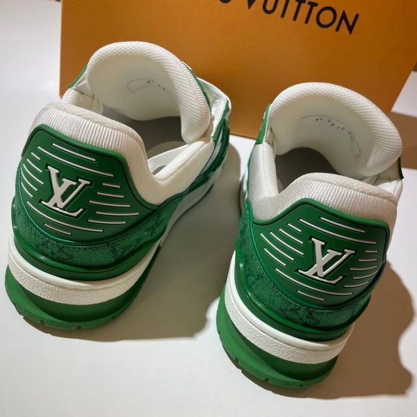 Louis Vuitton  丹寧綠白Trainer