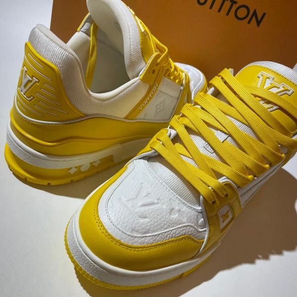 Louis Vuitton  丹寧黃白Trainer