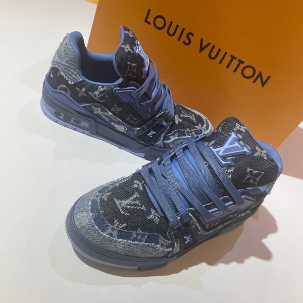 Louis Vuitton  黑藍牛仔布trainer