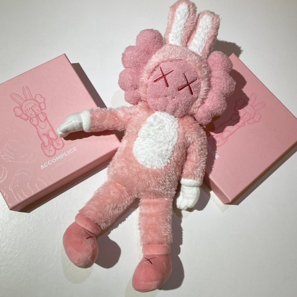 Kaws x Bff粉色毛絨公仔